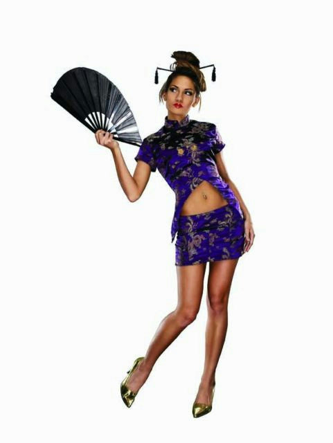 Women's Fortune Cookie Chinese Adult Costume Size
