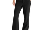Steve Madden Waverly Sequin Stripe Kick Flare Pants Black