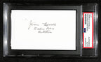 James Leavelle Signed/Inscr Cut on 3x5 Index Card Police Officer PSA/DNA 184277