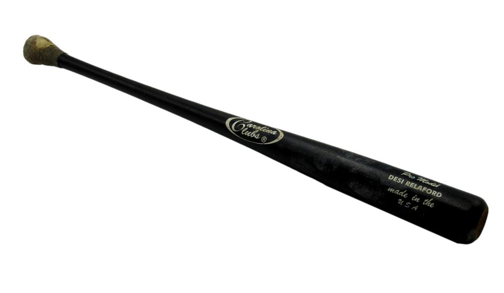 Desi Relaford Unsigned Carolina  Clubs Game Used Broken Baseball Bat Phillies