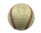 1955 Giants ONL Team Signed Baseball (22) Willie Mays Wilhelm HOFers JSA 192211
