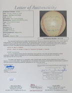 1955 Giants ONL Team Signed Baseball (22) Willie Mays Wilhelm HOFers JSA 192211