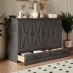 Solid Pine Murphy Bed Chest Cube Cabinet Bed