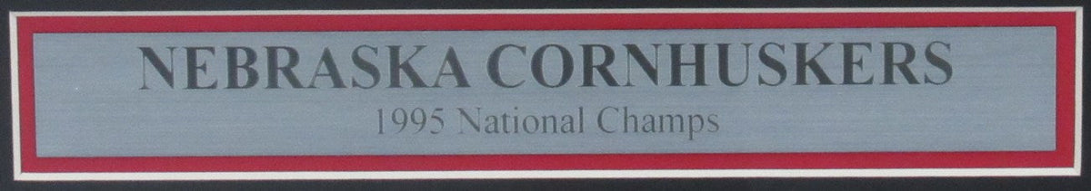 Nebraska 1995 National Champs The Lincoln Journal-Star Newspaper Framed 157899