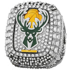2021 Milwaukee Bucks Championship Ring and Trophy – #34 Tribute Commemorative Replica