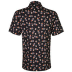 19th Hole Whiskey Cool-Stretch Men's Golf Shirt (Bourbon)