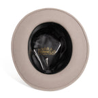 Light Gray Crushable Wool Felt Fedora Hat for Men – 100% Australian Wool