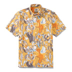 Men's Hawaiian Shirt Tropical Jazz Print Cotton Button-down Short Sleeve Aloha Shirt