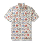 Men's Hawaiian Shirt Glamorous Market Print Cotton Button-down Short Sleeve Aloha Shirt