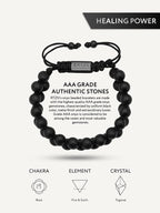 Black Onyx Beaded Bracelet - Morocco