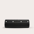 3 Watch Travel Case Vegan Leather Watch Roll (Super Black)