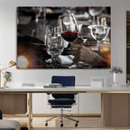 Red Wine and Glass Canvas Print