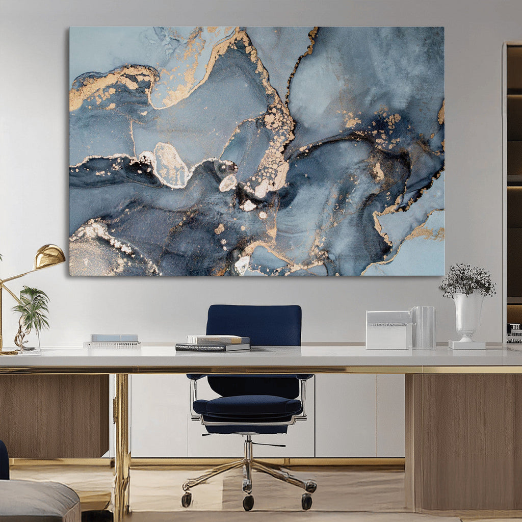 Multipanel Marble Fluid Effect Wall Art Abstract Canvas Wall Art Print