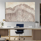 Tree Ring Wall Art Triptych, Rustic Wood Ring Canvas Print