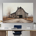 Farmhouse Rustic Barn Wall Art Canvas Print, Framed and Ready to Hang