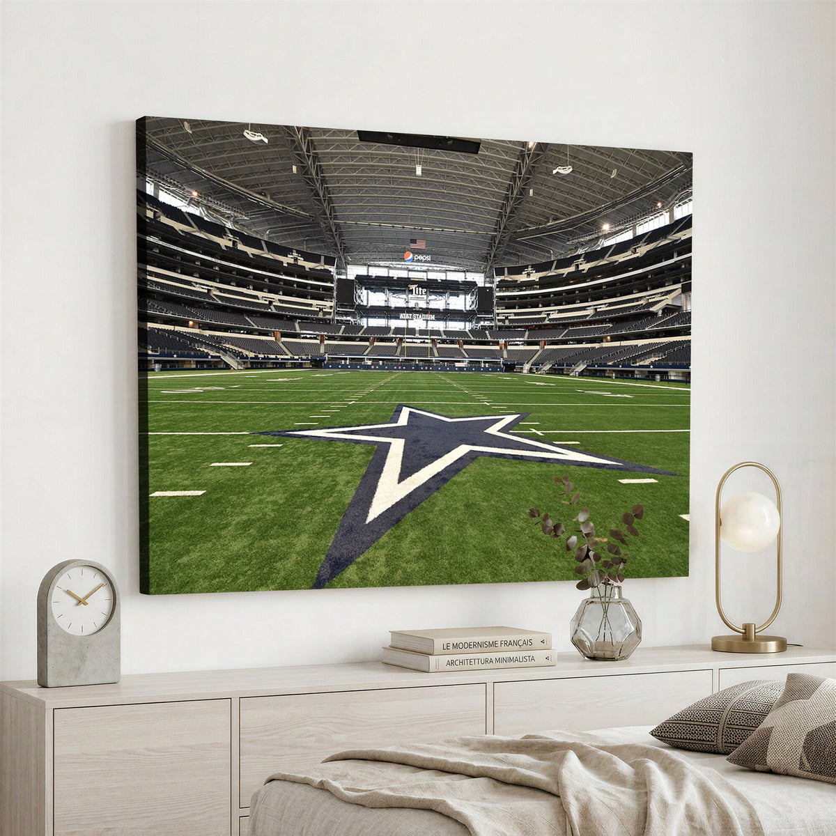 Dallas Cowboys Football Team Print - Arlington AT&T Stadium