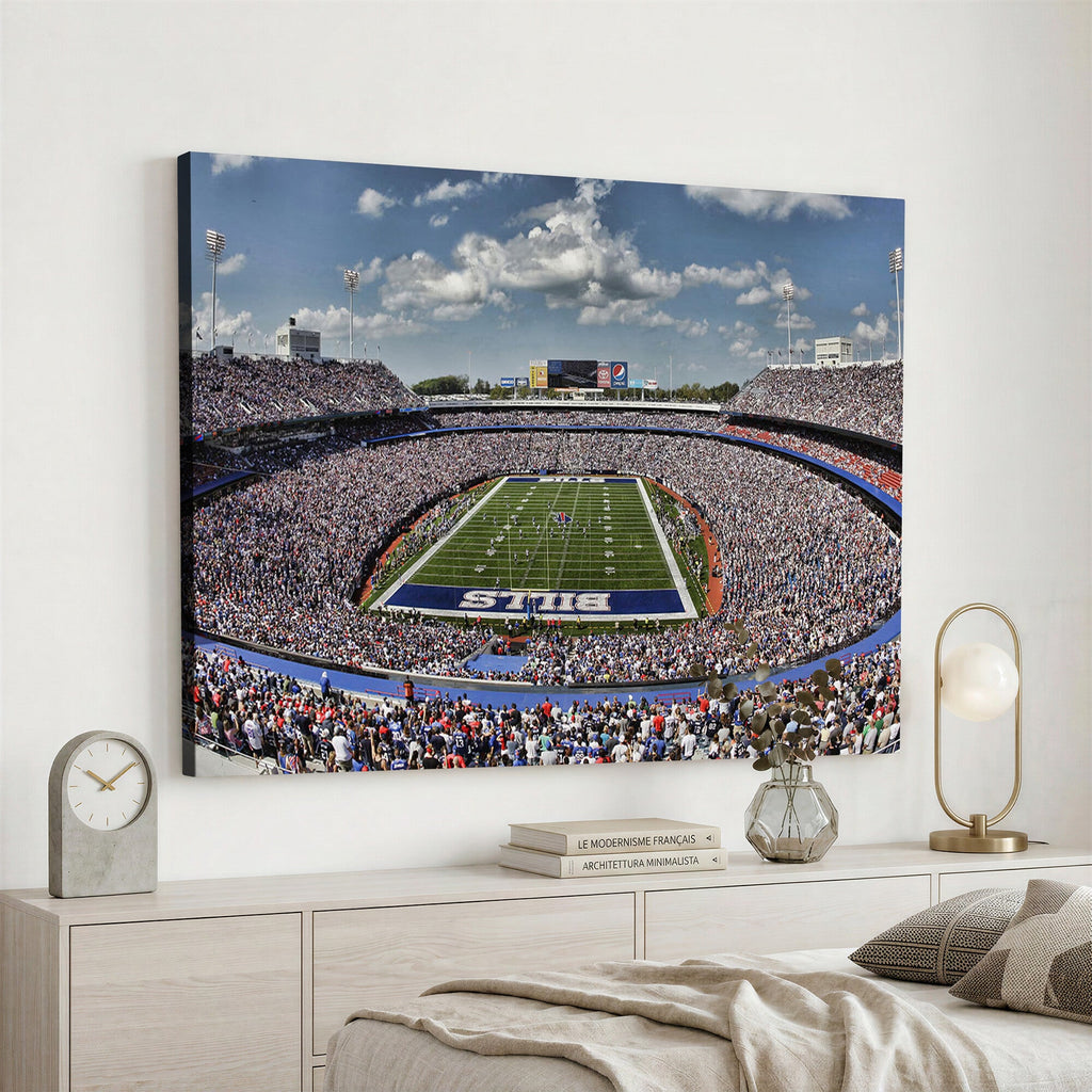 Buffalo Bills Highmark Stadium Wall Art Canvas Print, Bills Game Day Decor