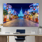 Disney Castle Wall Art | Large Magic Kingdom Canvas Artwork