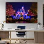 Disney Castle Wall Art | Framed Magic Kingdom Canvas