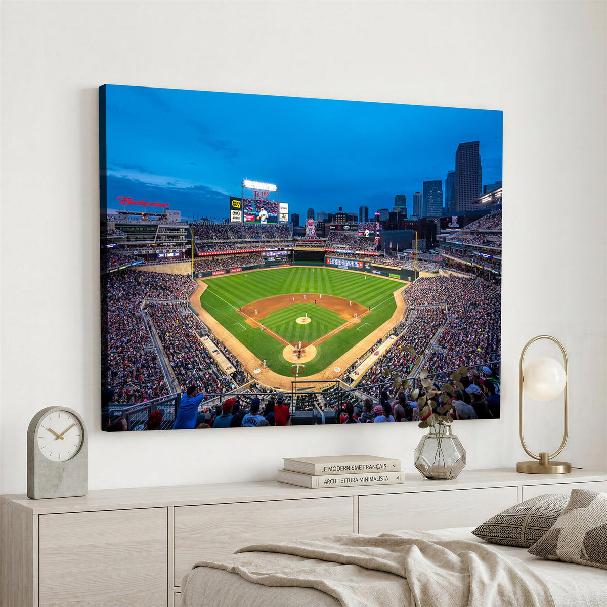 Target Field Stadium Wall Art Canvas Print, Minnesota Twins
