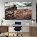 Rustic Weathered Barn Wall Art Canvas Print