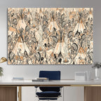 Native American Indian Wall Art Canvas Print