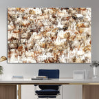 Farmhouse Bighorn Sheep Wall Art Canvas Print