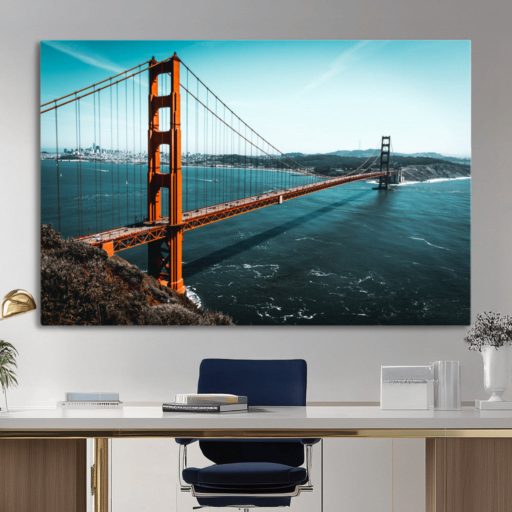 Golden Gate Bridge Wall Art Canvas Print | San Francisco Landmark Photography