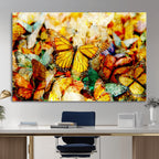 Butterfly Wall Art Canvas Print | Colorful Abstract Nature Artwork