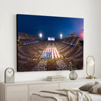 Oklahoma Sooners Memorial Stadium Wall Art Canvas Print