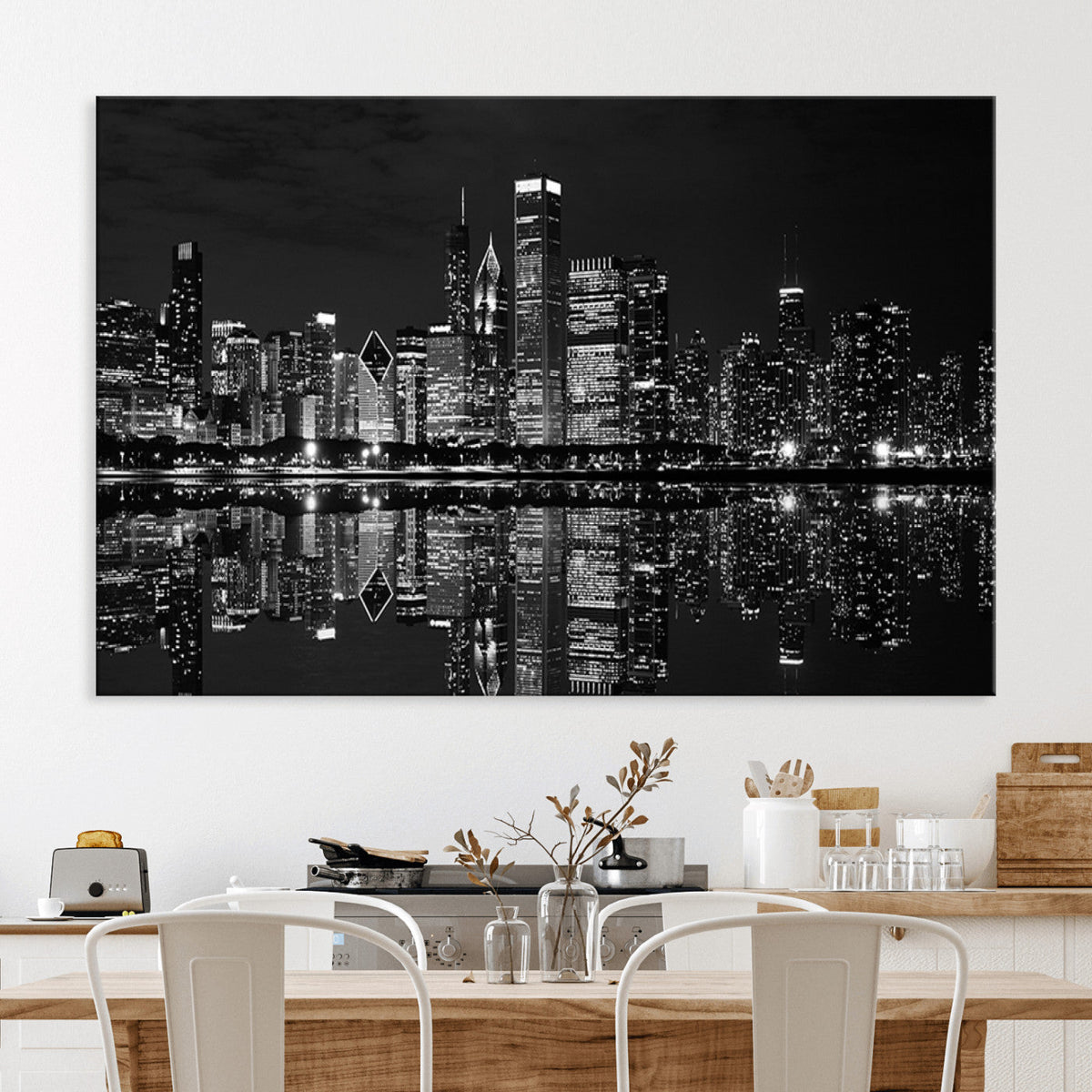 Chicago Wall Art Canvas Print
