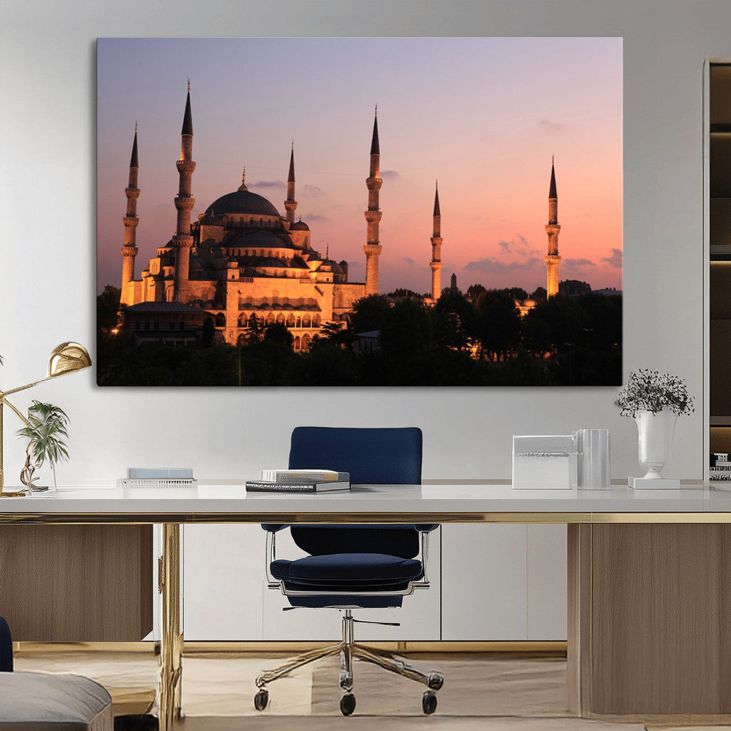 Wall Art Turkey Istanbul Skyline Canvas Print