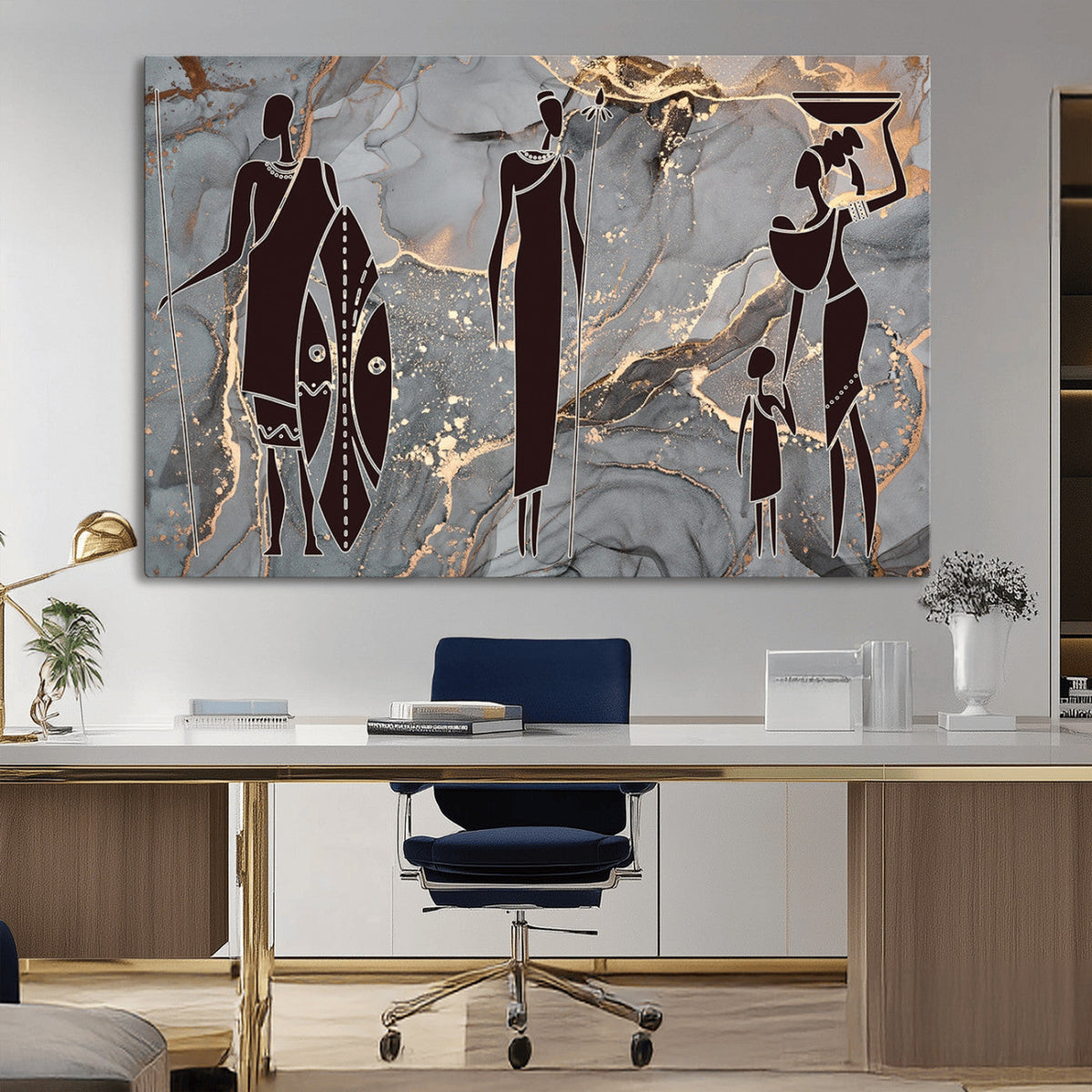 African American Wall Art | Elegant African Women Canvas Print