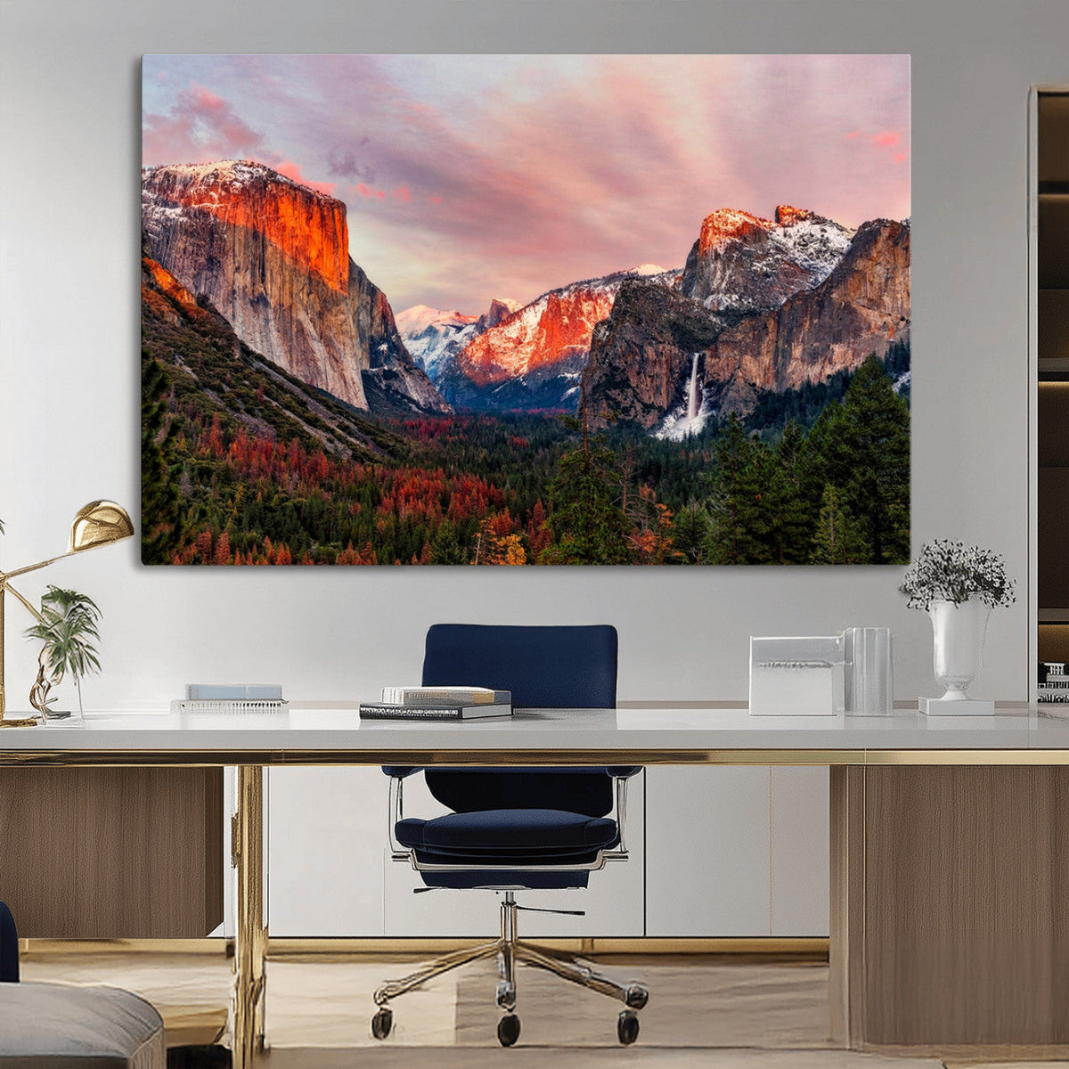 Yosemite Half Dome Wall Art Canvas Print El Capitan