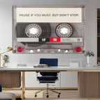 Music Cassette Iconic Wall Art Canvas Print