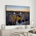 Dodger Stadium Sunset Game Triple Canvas Wall Art, Los Angeles Dodgers MLB Match