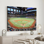 Texas Rangers Baseball Team Print, Arlington Globe Life Field Stadium Wall Art