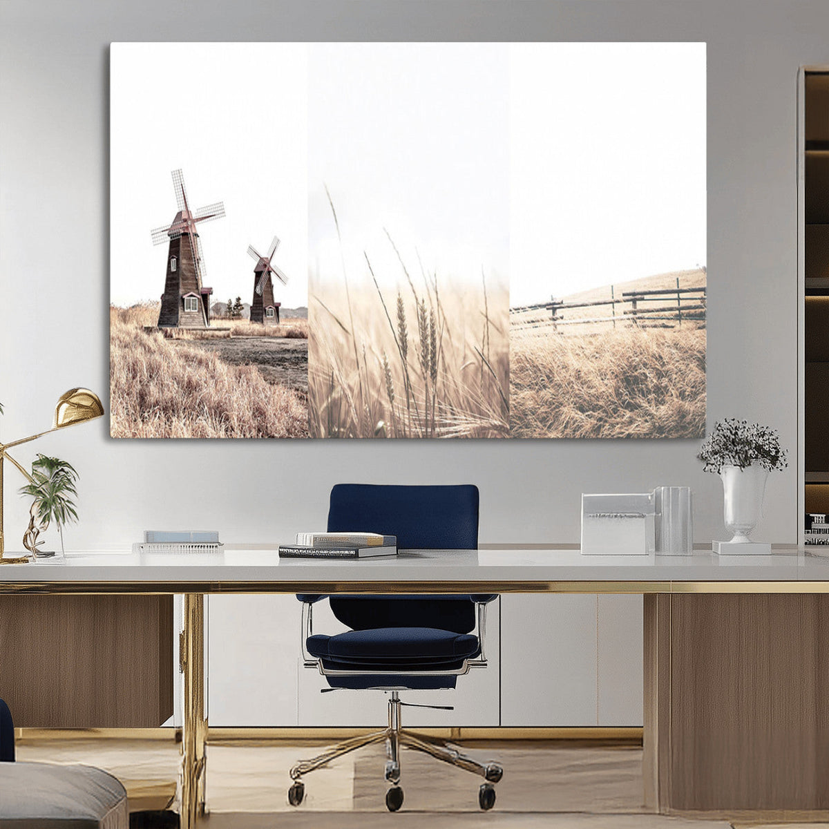 Farm Prints, Set of 6 Farmhouse Wall Art Canvas, Country House Decor
