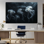Jellyfish Wall Art Canvas Print, Elegant Wall Decor
