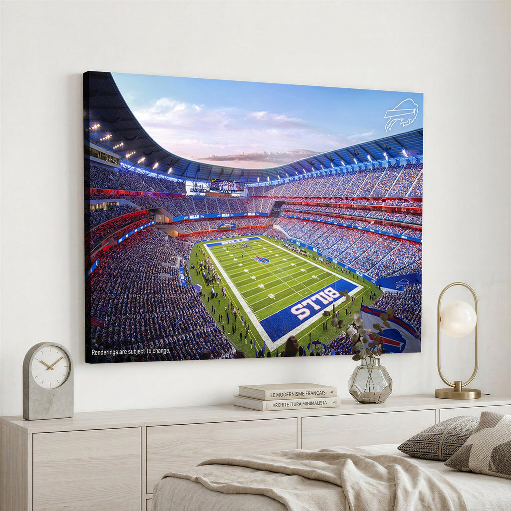 Buffalo Bills Football Team Print Canvas, Buffalo Highmark Stadium