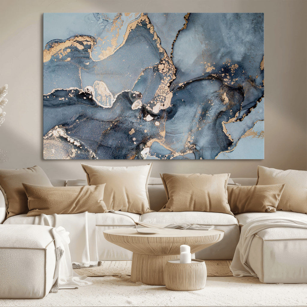 Multipanel Marble Fluid Effect Wall Art Abstract Canvas Wall Art Print