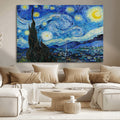 Vincent Van Gogh The Starry Night Abstract Wall Art Canvas Print