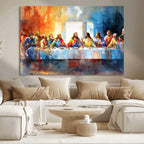 Abstract Watercolor The Last Supper Wall Art