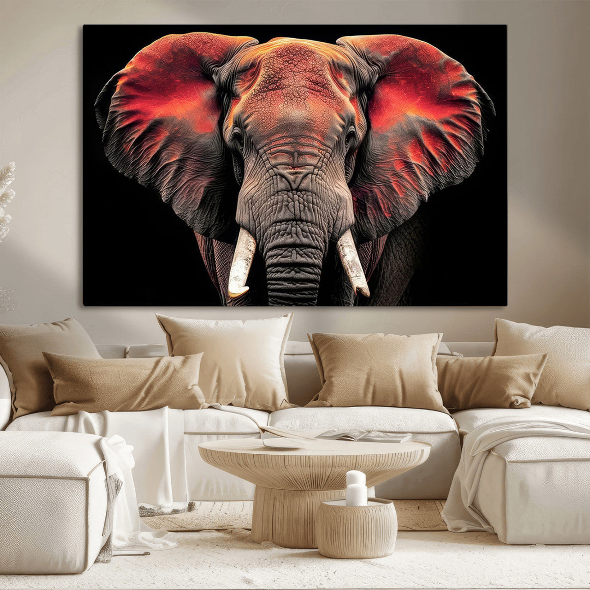 Elephant Wall Art Canvas Print