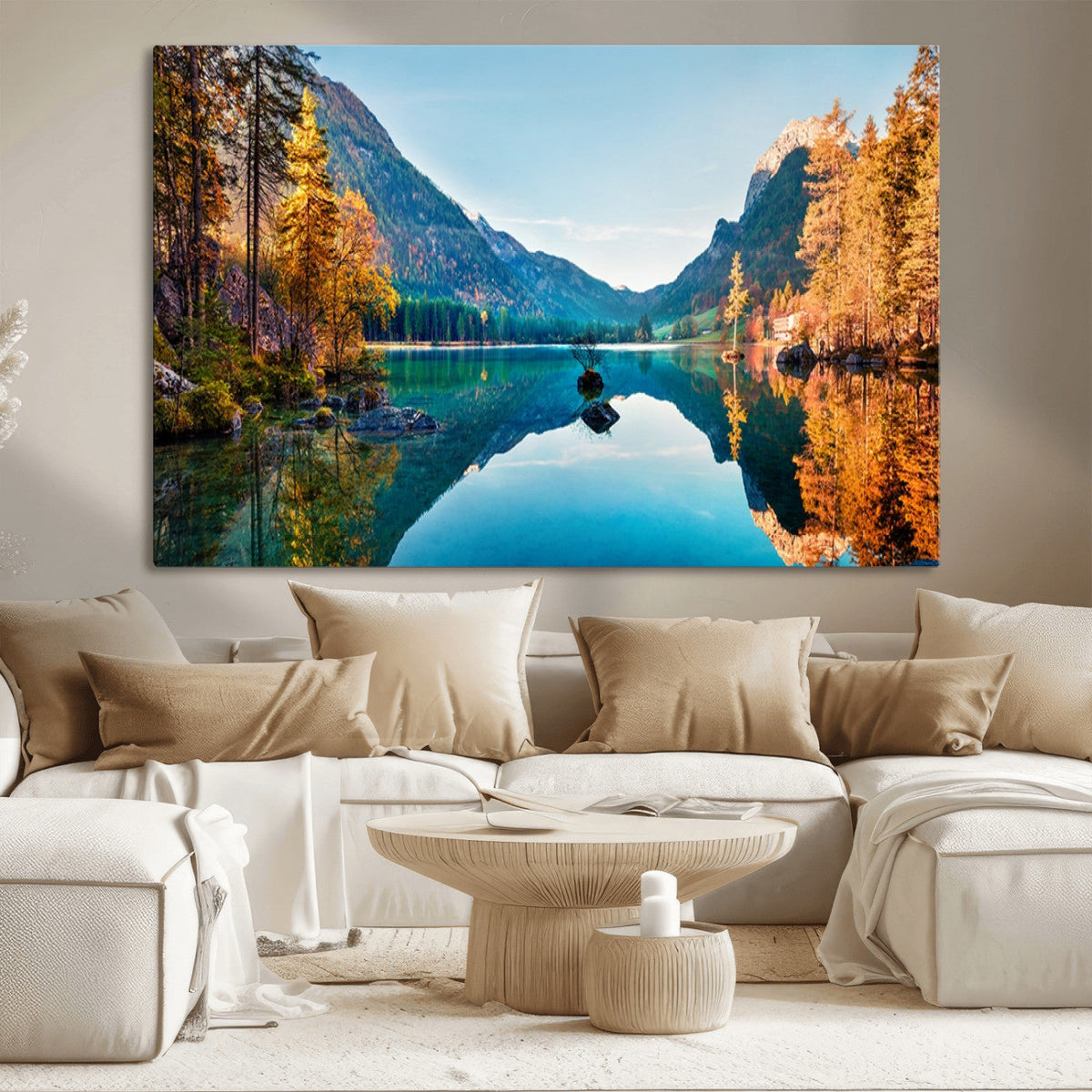 Fantastic Autumn Panorama Wall Art Canvas Print