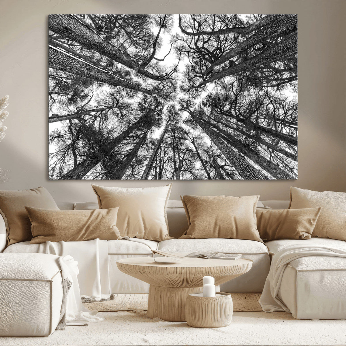 Trees Contemporary Art Canvas Print