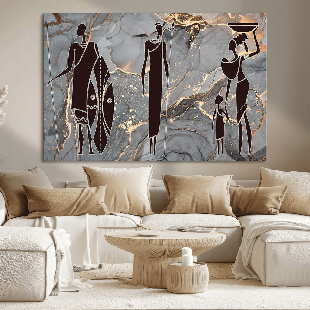 African American Wall Art | Elegant African Women Canvas Print