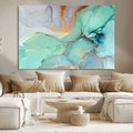 Colorful Marble Fluid Effect Canvas Wall Art Print