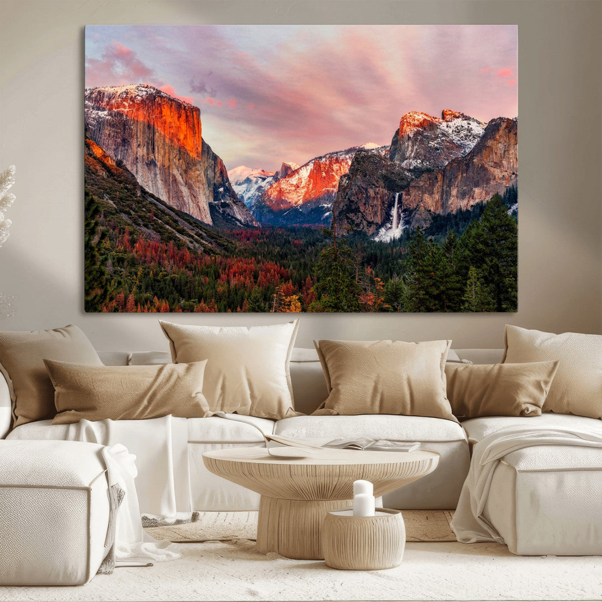 Yosemite Half Dome Wall Art Canvas Print El Capitan