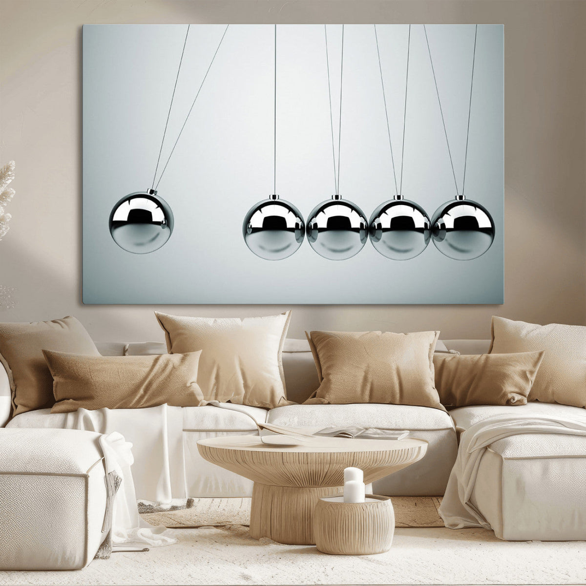 Newton's Cradle Wall Art Canvas Print | Framed Newton Cradle Wall Art
